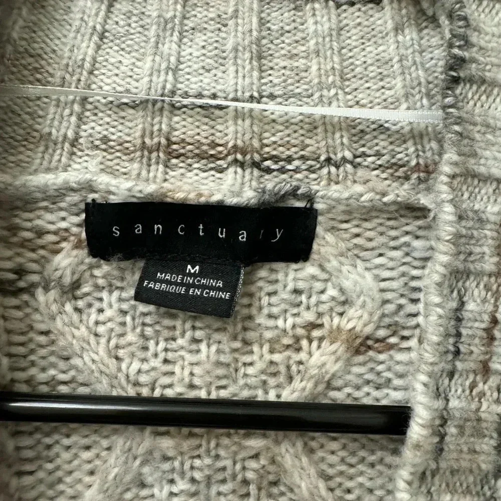 Sanctuary Cozy Mornings Cardi Size M Cardigan Button Down Like New - Picture 6 of 8
